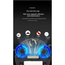 (Black) Robot Vacuum Cleaner Sweep And Wet Mopping Wireless Floor Cleaning Machine USB Recharge Sweeping Robot