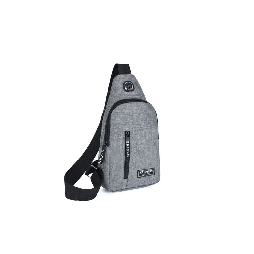 Crossbody Bag Chest Pack 1 Piece Grey 962029264774