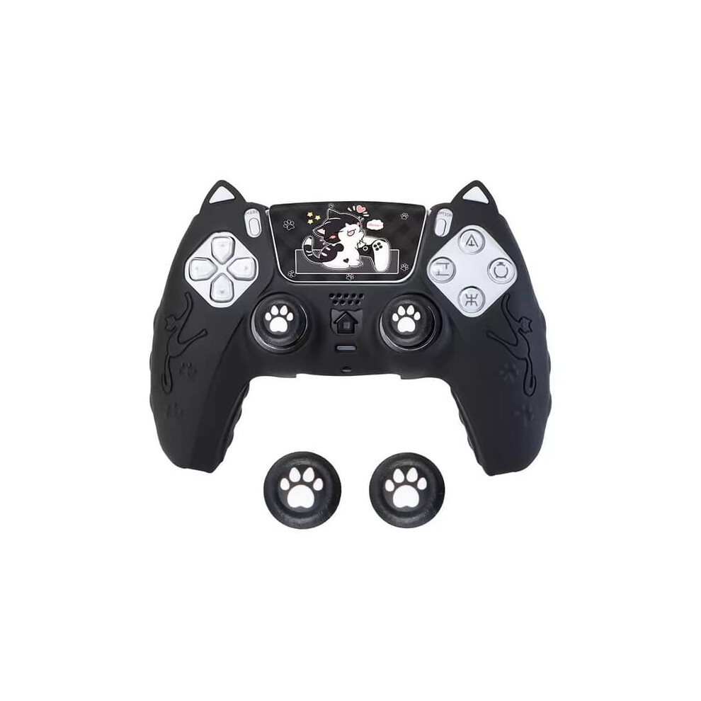 Cat Paw Ps5 Controller With Hand Grip And Silicone Pink 962029581406