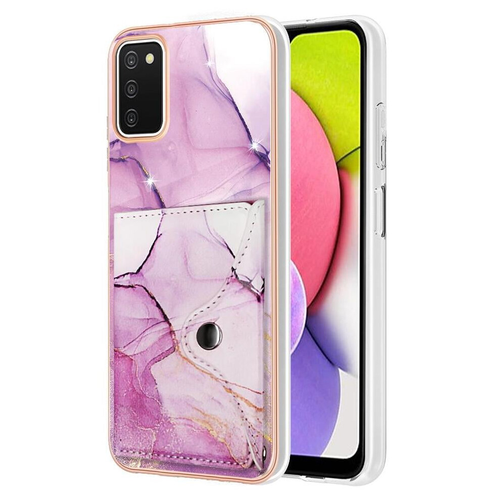 Samsung Galaxy A03s Wallet Case With Card Slots, Marble Tpu 971050055343