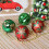 Christmas Bauble Set Red Green Gold 35 Pieces 4