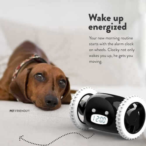 Rolling Alarm Clock Extra Loud for Heavy Sleepers 2