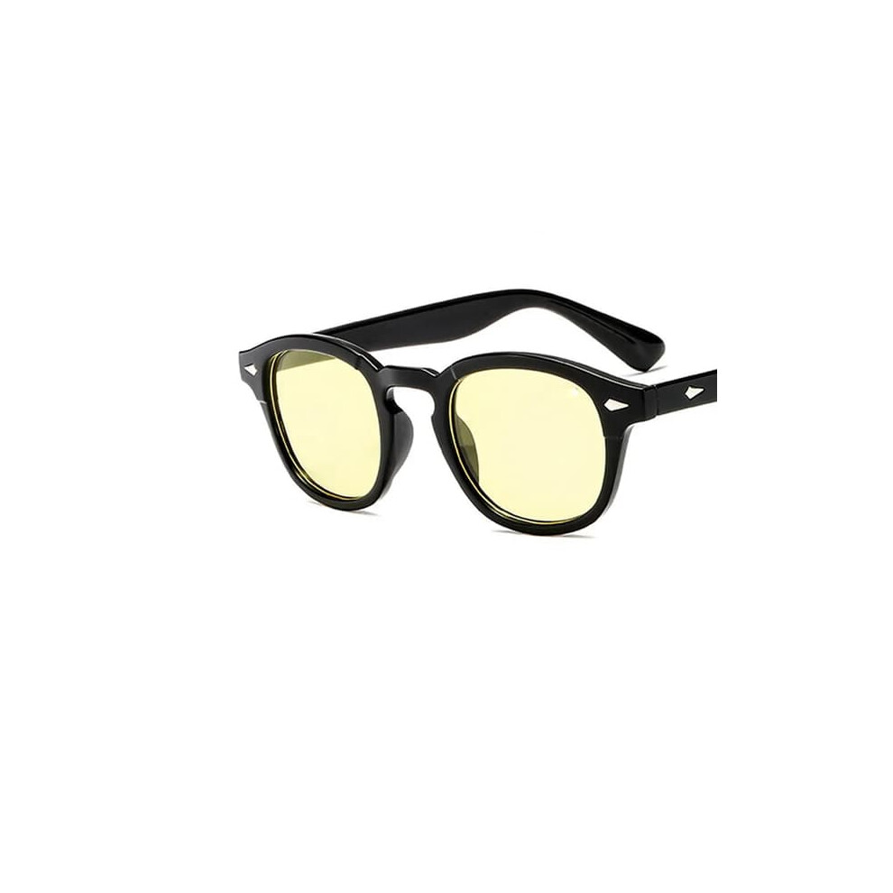 Vintage Johnny Depp Style Round Sunglasses Clear Tinted 962029264866