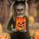 Pumpkin-shaped plush throw pillow for fall and Halloween 2