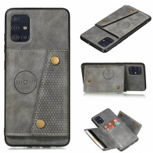 Samsung Galaxy A51 case with card slots grey