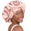 Satin Bonnet for Sleeping Double-Layer Pink Hair Cap 1