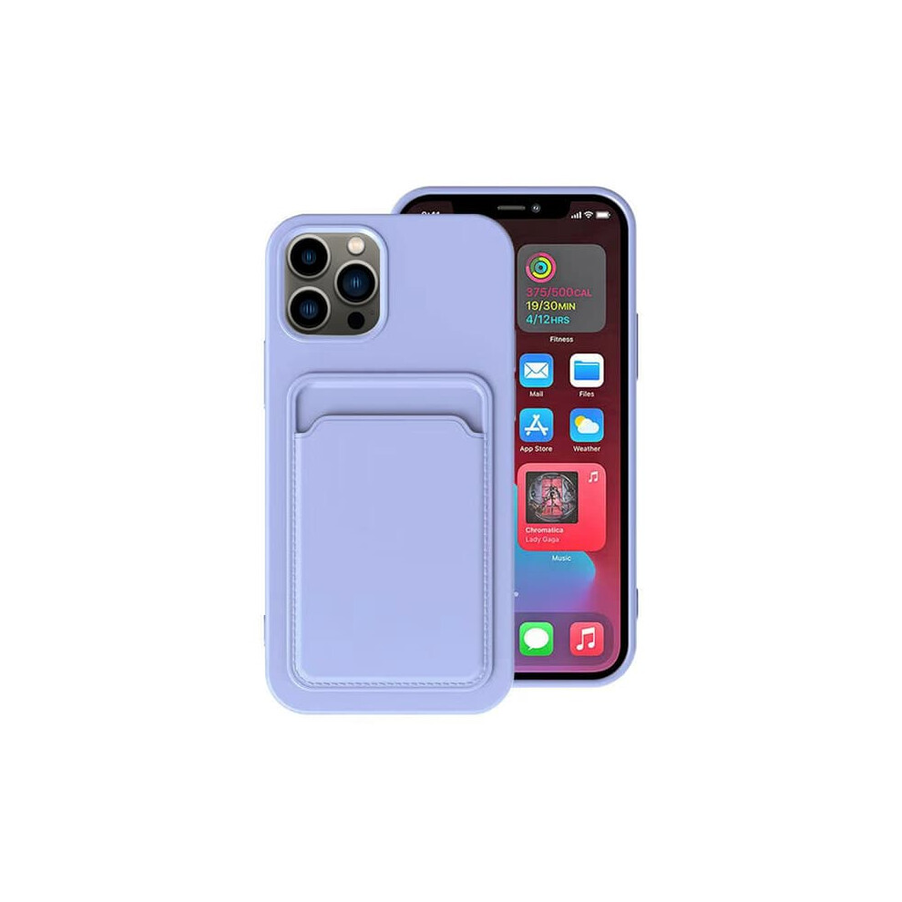 Floveme Iphone 13 Pro Case With Card Holder Purple 962029244080