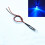 10 diodes électroluminescentes LED pré-câblées bleues de 5 mm. 1