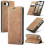 Συμβατό με τη θήκη πορτοφολιού iPhone16e CASEME013Series θήκη τηλεφώνου από PU δέρμα - WELLNGS καφέ 1