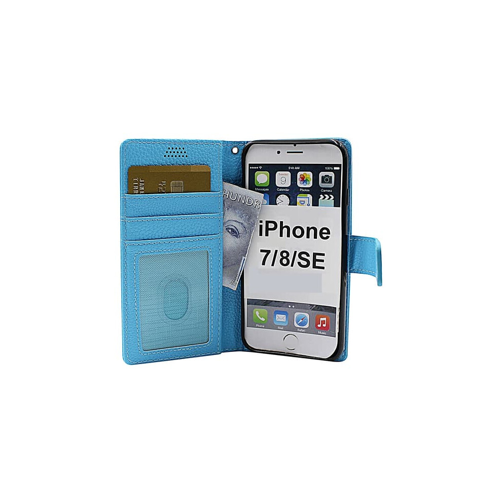 Iphone 8 Wallet Stand Case Baby G765 Blue 962029245339