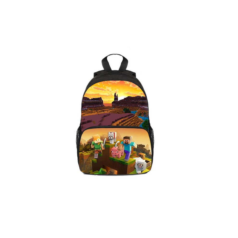 Minecraft backpack for kids school use 1 pack