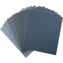Wet Sandpaper 22.86x27.94cm Grit 400-5000 16 Sheets