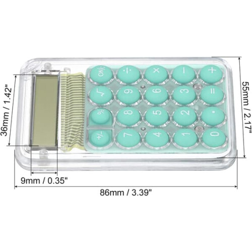 Desktop Calculator Green 8-Digit LCD Mini Portable 1