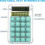Desktop Calculator Green 8-Digit LCD Mini Portable 3
