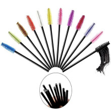 Paquete de 10 cepillos para pestañas, cepillo para pestañas, cepillo para rímel, color negro.