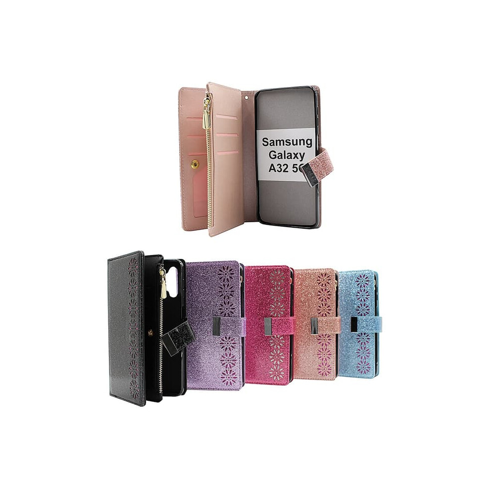 Xl Glitter Wallet Stand Case For Samsung Galaxy A32 5G 962029245186