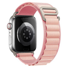 Banda Lúb Alpach comhoiriúnach le Apple Watch 49mm 44mm 40mm 45mm 41mm 42mm 38mm iWatch Ultra Series 7 6 3 8bándearg
