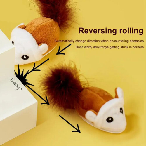 Cat Teaser Toy Plush Mouse for Kittens and Pets 1