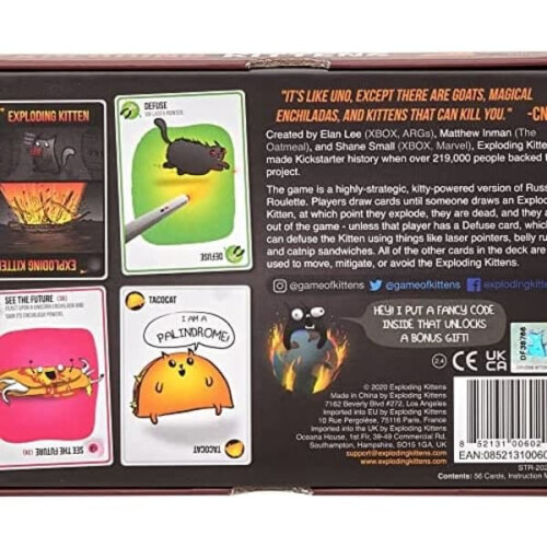 Exploding Kittens Card Game Family Party Game English 2-5 2