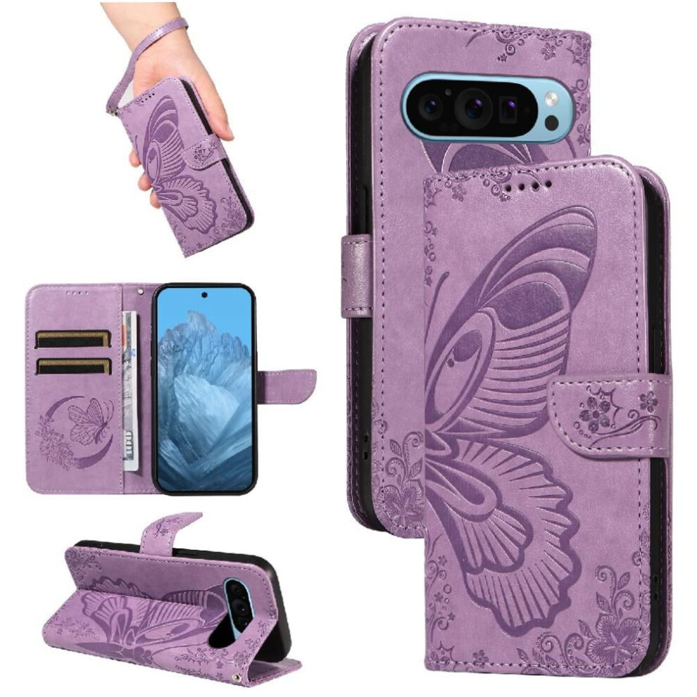 Flip Case For Google Pixel 9 With Butterfly Embossing 971050052502