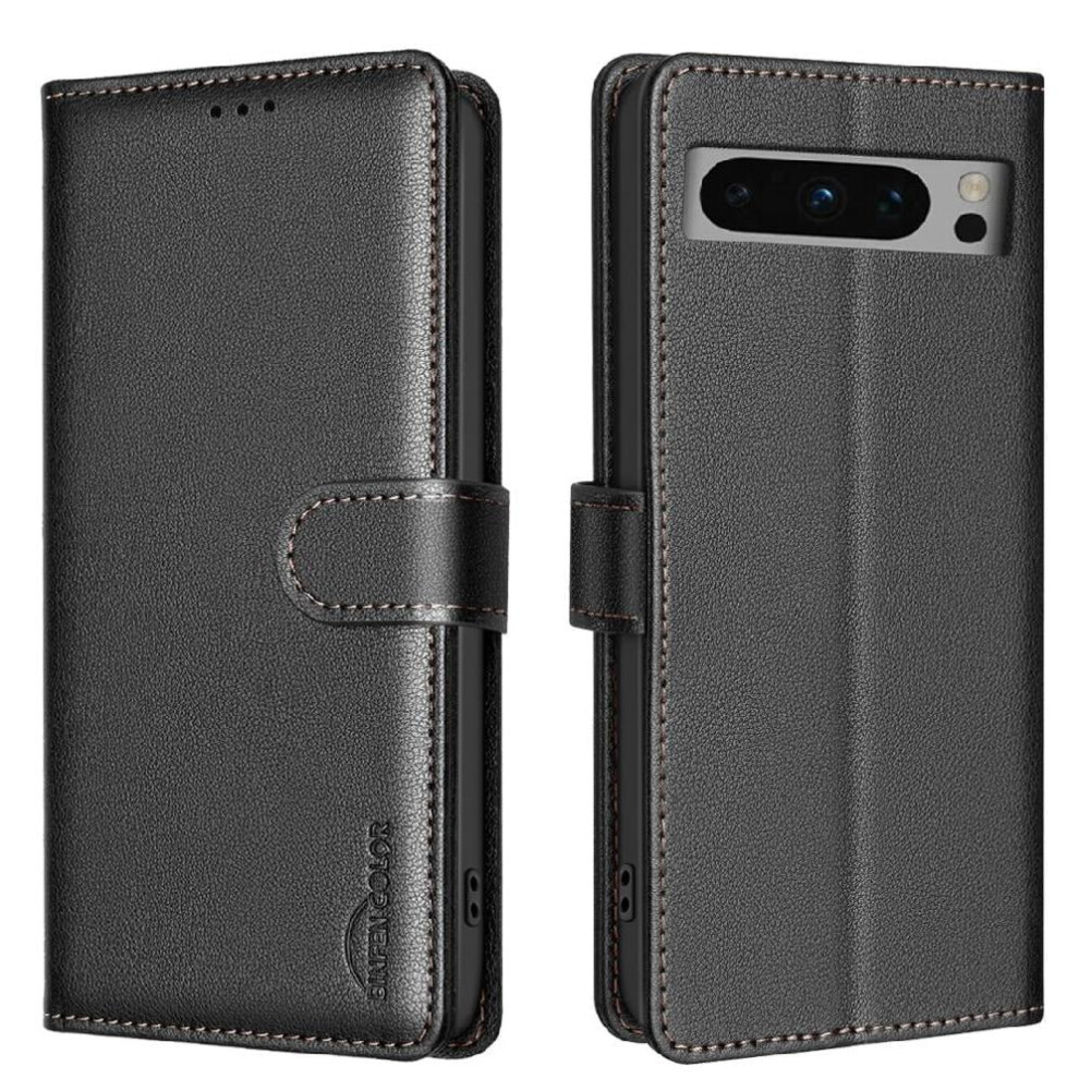 Flip Case For Google Pixel 8 Pro Pu Leather Wallet With 971050052595