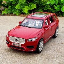 Volvo XC90 SUV toy car metal 1:32 with sound and light red