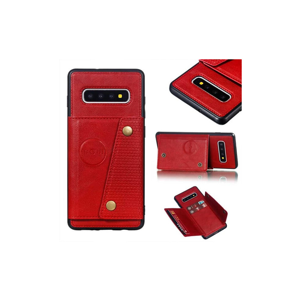 Samsung Galaxy S10 Plus Case With Card Slot Red 962029569725