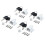 Window Sliding Door Lock Limiter with Key 4pcs White 1