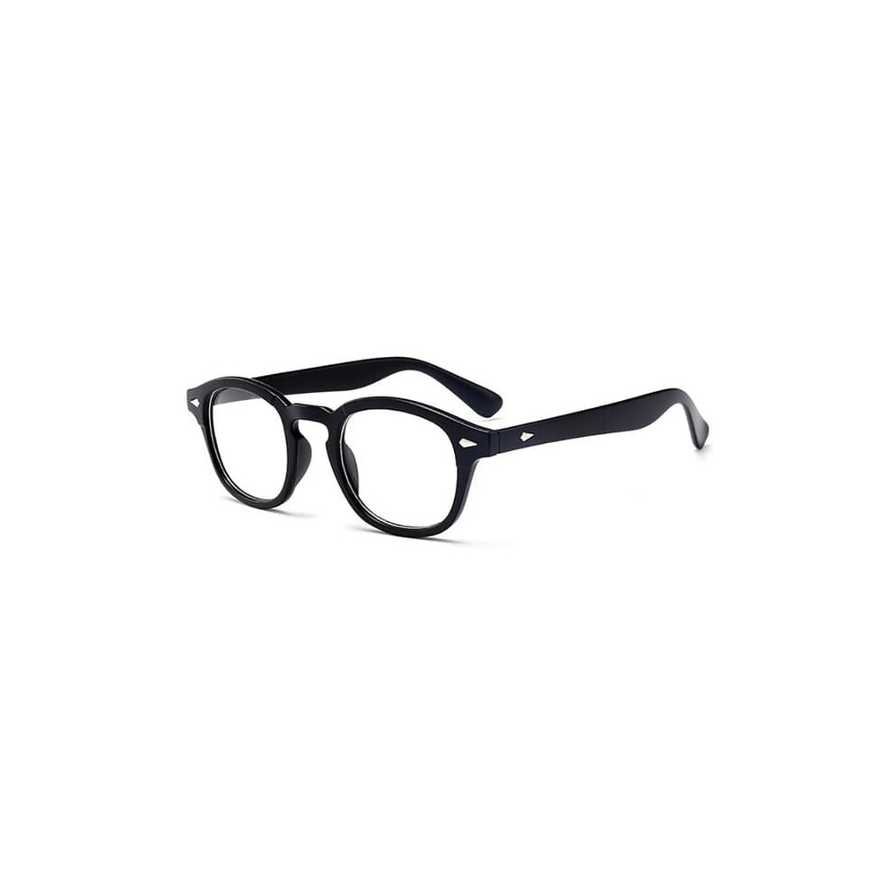 Vintage Johnny Depp Style Round Sunglasses Matte Black 962029264941