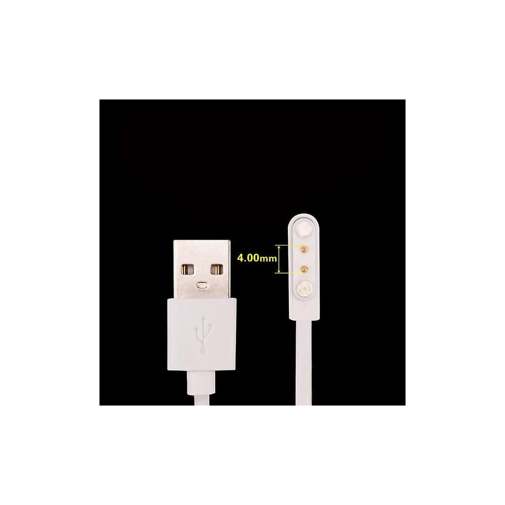 Smart Watch Magnetic Charging Cable 2-Pin And 4-Pin Usb White 962029581901