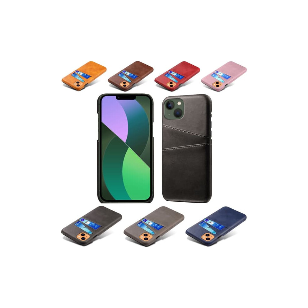 Iphone 14 Card Holder Case With Charging Port Cutout Light 962029572817