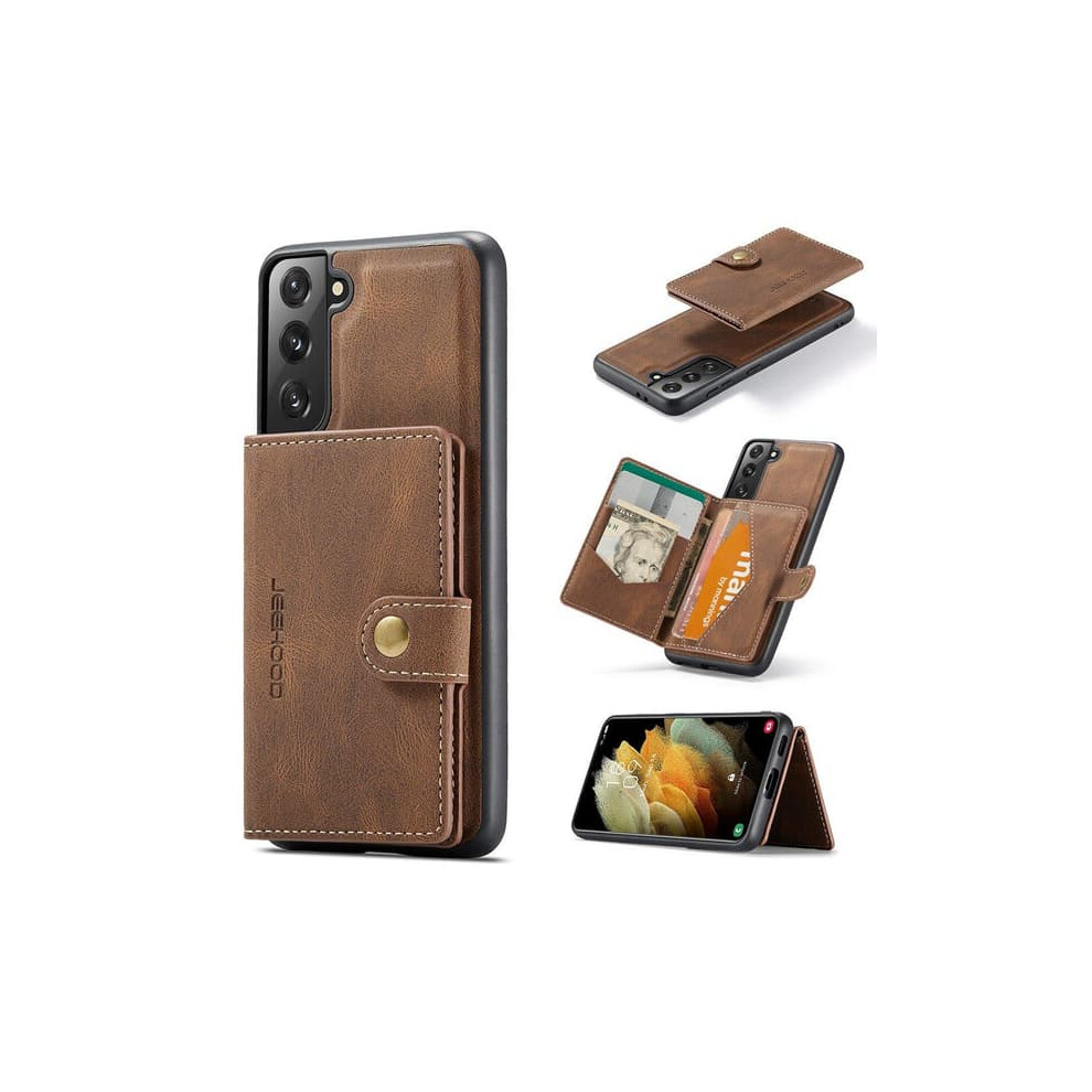 Samsung Galaxy S21 Protective Case With Card Slot Brown 962029241034