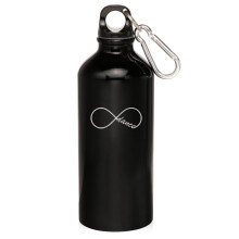 Gourde de sport en aluminium de 590 ml avec mousqueton