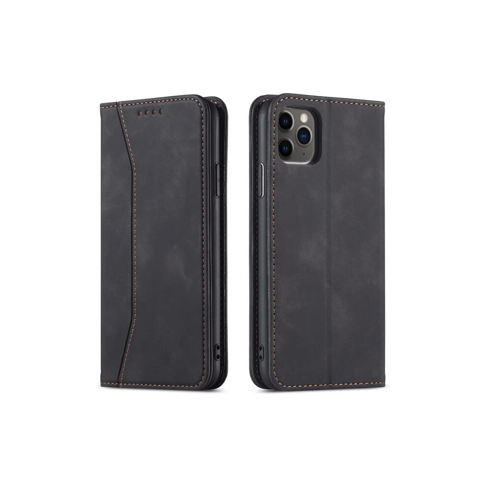 Magnetic Leather Flip Case For Iphone 14 Proâ16, Black 962029250487