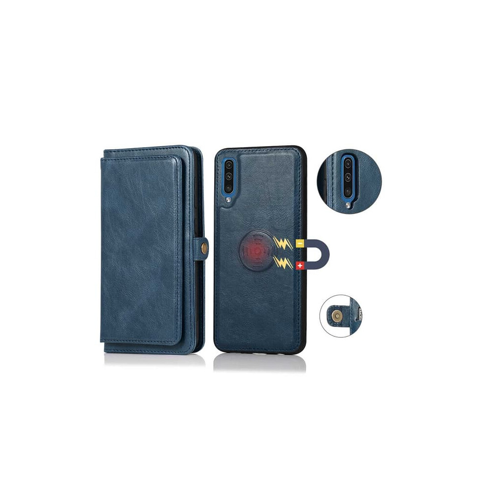 Samsung Galaxy A50 Double Wallet Case Dark Blue 962029583288