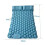 Inflatable Camping Mattress Double Size Peacock Blue 1