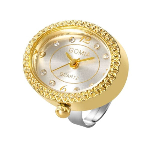 Digital Watch Ring Gold 1 piece