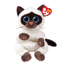 TY Beanie Bellies Collection Miso the Siamese Cat 15cm Soft Plush Toy
