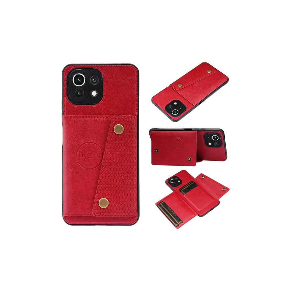 Xiaomi Mi 11 Lite Case With Card Slot Red 962029568728