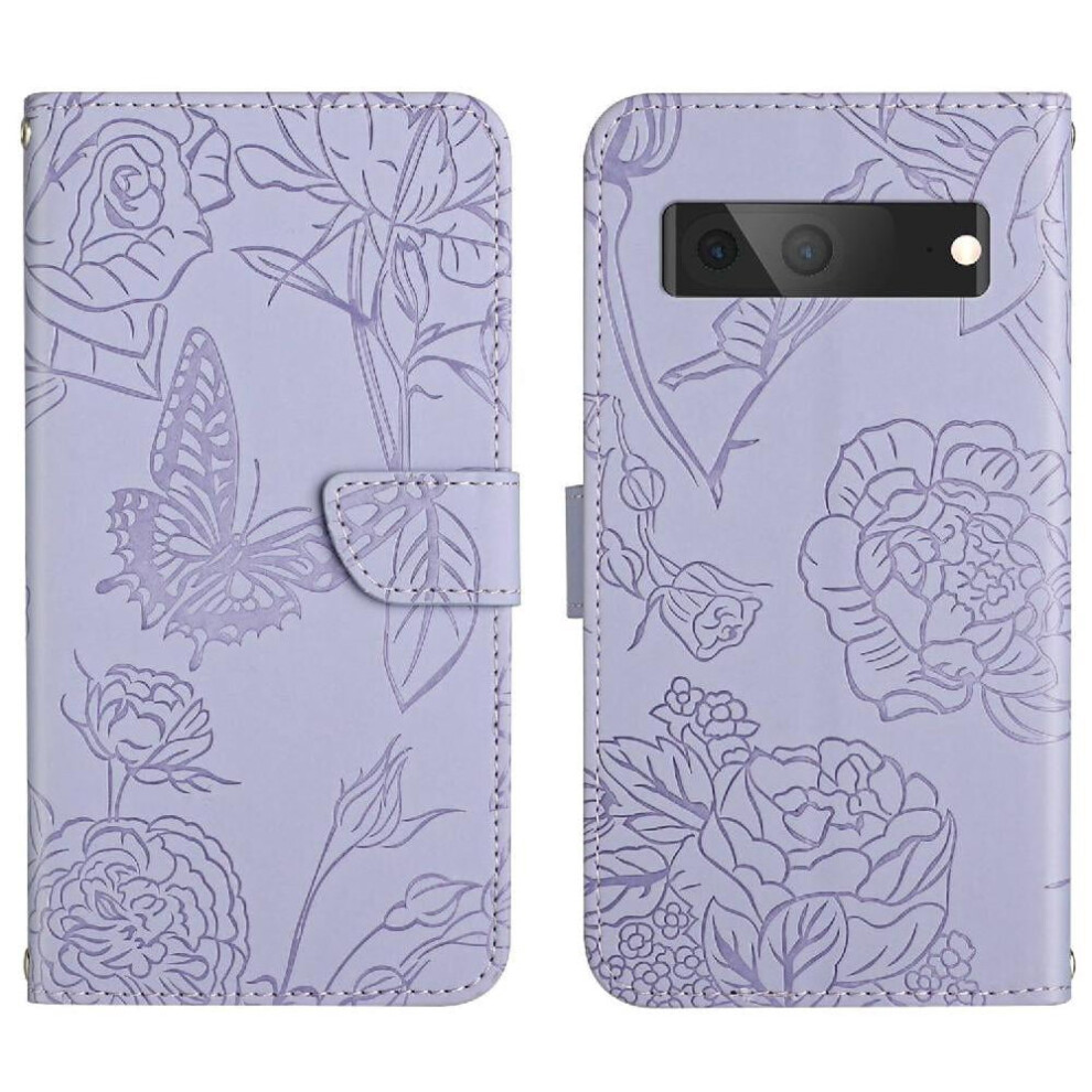 Google Pixel 7 Case Pu Leather Flip Cover With Wrist Strap 971050053776