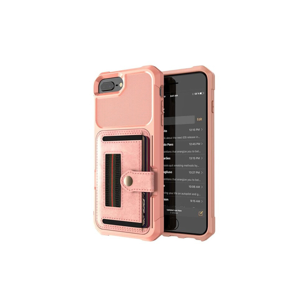 Iphone 7 Plus Case With Card Slot Rose Gold 962029574316