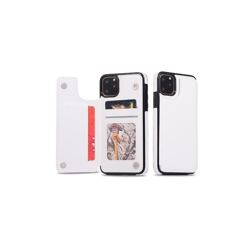 Iphone 11 Shockproof Case With Card Slot White 962029246459
