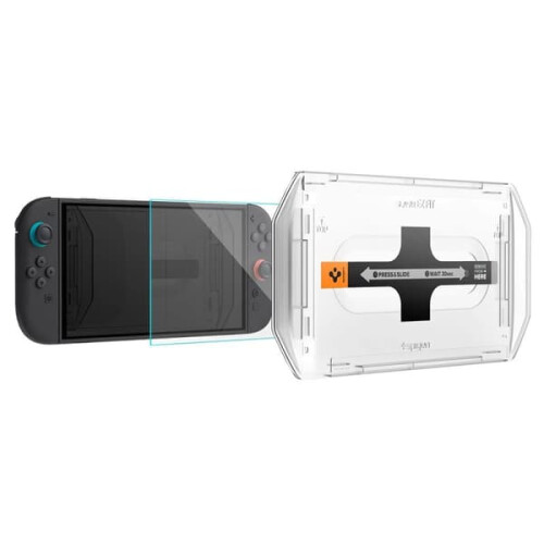 Spigen Nintendo Switch 2 screen protector GLAS.tR EZ Fit 2