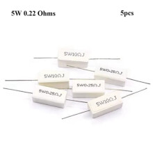 Cement Resistor 5W 0.22 Ohm 5 pcs