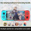 Ασύρματο χειριστήριο παιχνιδιών για iOS, Android, PC, Bluetooth Gamepad Joystick, συμβατό με 2