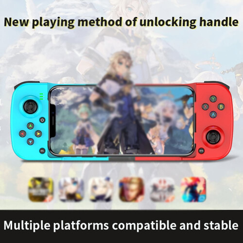 Wireless Game Controller for iOS, Android, PC, compatible with iPhone 13/12/11/X, iPad Mini/Air/Pro, Mac, Samsung Galaxy, Steam, Xbox 1