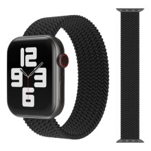 Ag luí le Apple Watchle Apple Watch comhoiriúnach le BRÁISLÉAD Leaisteach DUBH38/40/41mm Dubh M