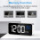 Digital alarm clock for visually impaired silver 14.5 cm 5