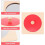Montessori mirror button puzzle toy round geometric red 3