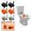 Cat Frog Ceramic Toilet Bolt Caps M29C 4